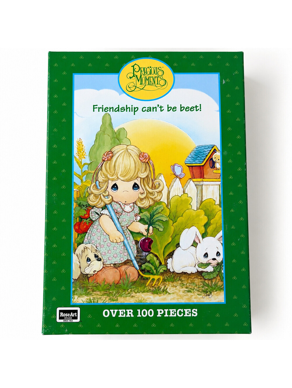 Vintage Precious Moments Friendship Can't Be Beet 100 Pc Puzzle Sealed Rose Art
